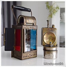 alte Osmeka Karbid Eisenbahn Lampe Laterne Signal DB  - 1950 - Deutsche Bahn