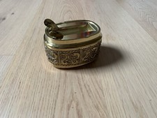 Aschenbecher vergoldet rar