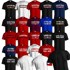 Fußball Trikot T-Shirt Italien Polska Albanien Türkiye Russland Fan Geschenk