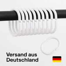 12 Stück Duschvorhang Ringe
