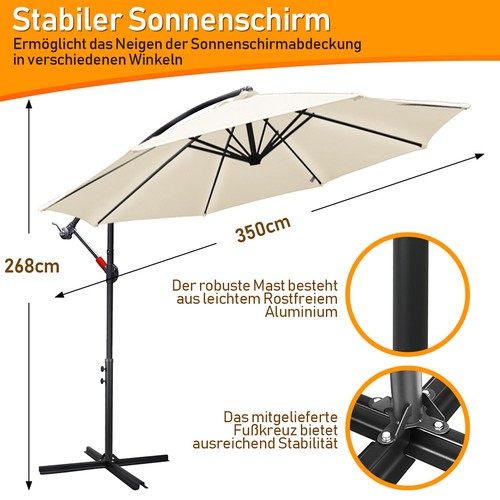 Sonnenschirm ampelschirm mit - sonnenschirm,