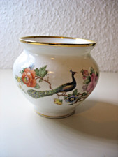 Sammlungsauflösung Altwasser Porzellan Vase Pfau Goldrand