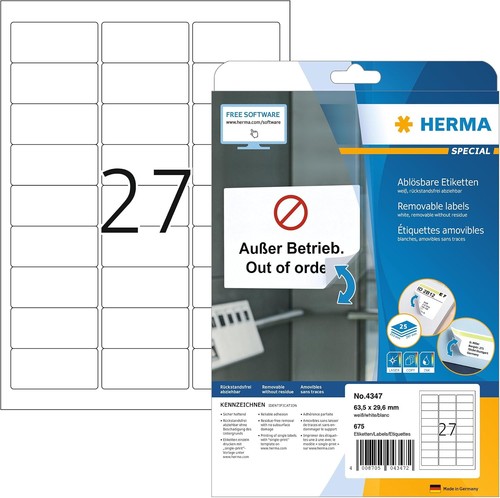 Herma 4347 universal - herma, etiketten
