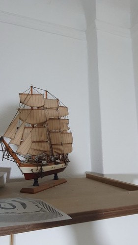 Segelschiff holzmodell mit - segelschiff,