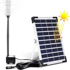 500L/H Solar Springbrunnen Pumpe Teichpumpe Wasserspiel Fontäne Solarpumpe Set