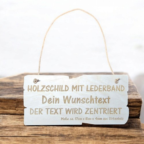 Holzschild mit wunschtext - holzschild,