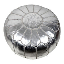 Orientalische marokkansiche Sitzkissen Pouf Kissen Hocker Echtes Leder Sitzpouf