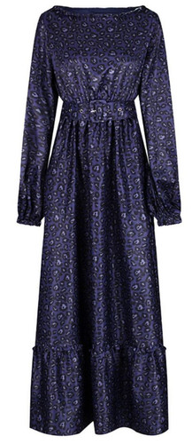 Maxikleid leopardenmuster - maxikleid,