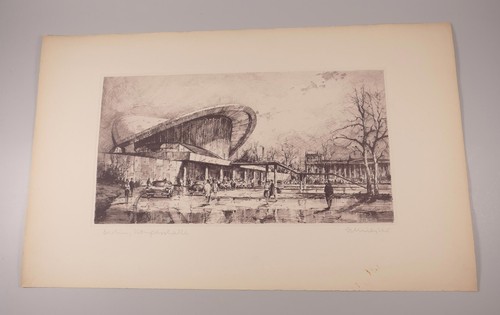 Radierung horst miesler - radierung, berlin