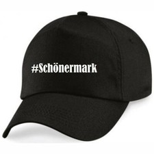 Basecap #Schönermark Hashtag Raute für Damen Herren und Kinder