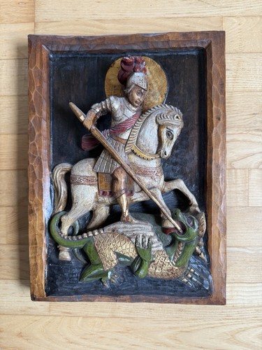 Relief des heiligen georg als - des,