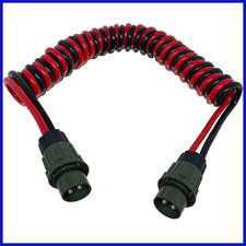 2 polig Nato Wendel Elektrowendel 35mm² 4000mm 4m Nato Kabel mit Stecker 12V/24V