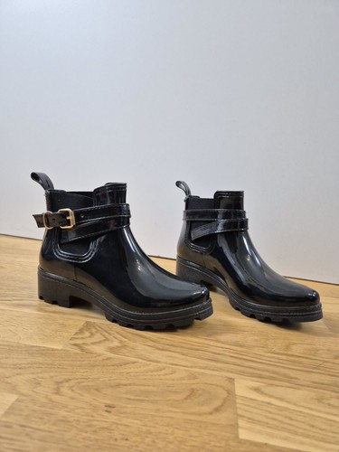 Schwarze gummistiefel chelsea - gummistiefel,