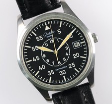 Glashütte Navigator 1033080704 Fliegeruhr GUB 10.30 Automatik Edelstahl 36mm B+P