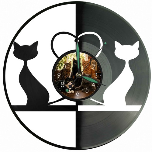 Katze wanduhr katzen - katze, haustier