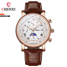 Chenxi 976 Leder Chronograph