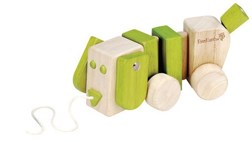 Nachzieh hund spielzeug holz - spielzeug,