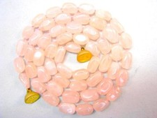 Langer Austria Rosenquarz Halskette Collier mit Silber 925 Magnetverschluss