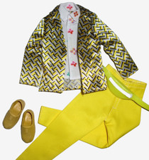 %***Barbie Fashion Ken Kleidung*Bläser-Hemd Einsatz*Hose*Schuhe*Tasche***%