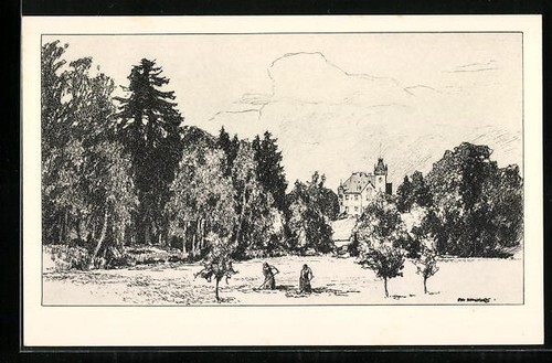 Künstler otto ubbelohde - künstler-ak,