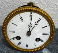 Schönes Kaminuhr Pendulen Werk Schnee weißes Emaille Zifferblatt Bastler Objekt