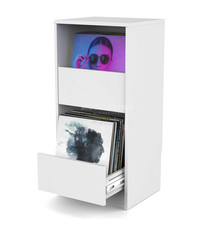 GLORIOUS Vinyl Vault, White, Vinyl LP Schallplatten Regal von Music Store