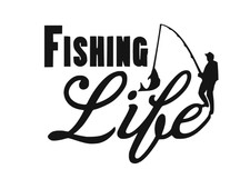 Fishing Life Angeln Aufkleber