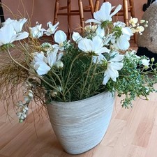 HOCHWERTIGE DEKORATION ?KUNSTBLUMEN  ORCHIDEEN TOLLE VASE ? SCHNÄPPCHEN!!!!❤️