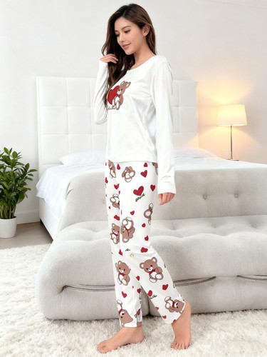 Damen langarm pyjama süß - langarm,