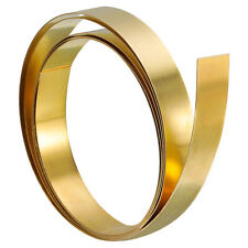 Messingblech Rolle 0,3mmx10mmx1M Messingfolie Rolle Messingstreifen Gold