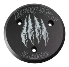 Motordeckel Alu schwarz - Claws / Klauen - Yamaha XVS 650 Drag Star + Classic