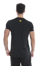 Golds Gym Crew Neck Performance T-Shirt Black Shirt Sport Fitness Gymwear