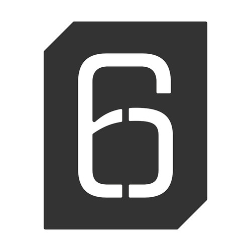 Cyfra plakette - cyfra, 6/9