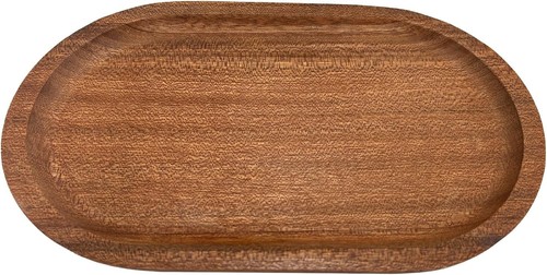Tablett holz 20x12x2 - 20x12x2, oval