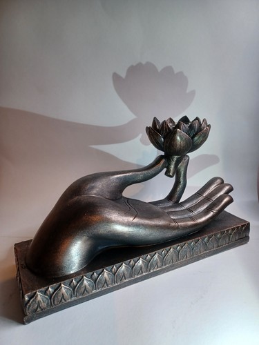 Buddha hand mit teelichthalter - mit,