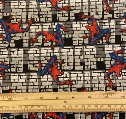 Fat quarter spider man - spider,