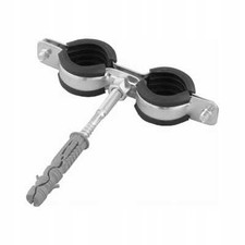 Doppel Rohrschelle Doppelrohrschelle Dübel Schraubrohrschelle Rohrbefestigung