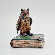 Wiener Bronze Figur Uhu Eule