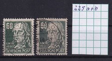 SBZ Michel 225a + 225b Gestempelt 1948 auf Steckkarte, Hegel