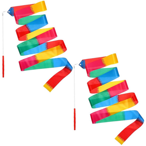 Bunte gymnastikbänder mit - bunte,