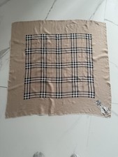 Burberrys Seidentuch Nova Check Beige 77×77cm