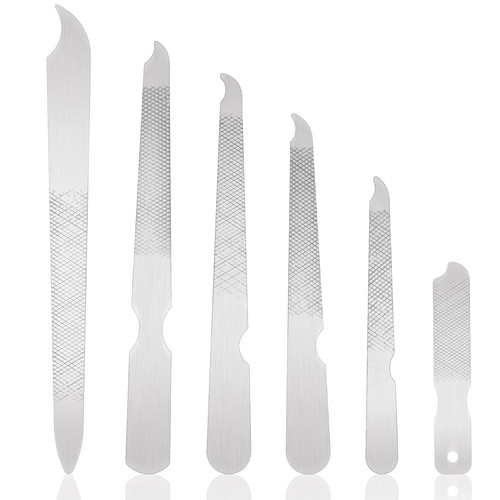 Nagelfeilen set edelstahl 6tlg - nagelfeilen,