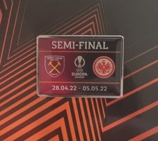 Eintracht Frankfurt SGE Pin Europa League 2022 West Ham United - Maße 35x25mm