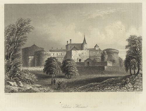 Schloß hamm stahlstich - schloß, hamm.