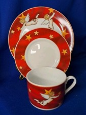 Ritzenhoff und Breker R&B Flirt Angelino Tasse Untertasse Kuchenteller Vintage