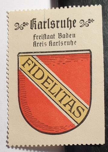 Karlsruhe reklamemarke - karlsruhe,
