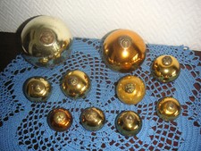 Gute 10 stück Christmas ornament Kugel gold ball Biedermeierkugeln Federbaum 