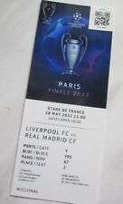 2022 Finale Champions League Real Madrid - FC Liverpool  / Ticket / Foto