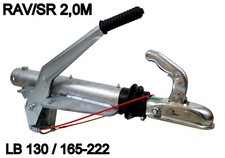 Auflaufeinrichtung RAV/SR pas. zu PAV/SR 2,0 f. Peitz Radbremse R234/76 Anhänger
