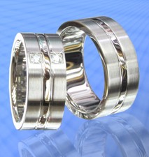 2 Ringe Trauringe Eheringe mit